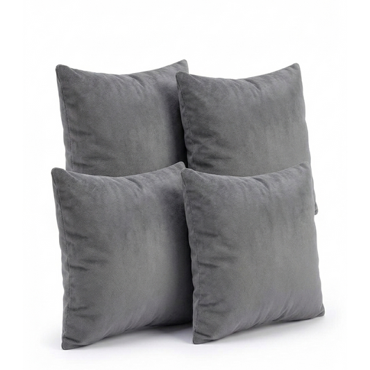 SET DE COJINES DECORATIVOS (4) GRIS