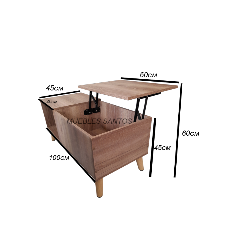 MESA DE CENTRO ELEVABLE